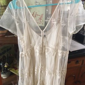 A&F - Light cream lace dress - Gently used